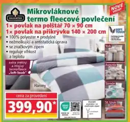 Norma Mikrovláknové termo fleecové povlečení nabídka