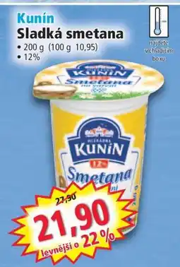 Norma Kunín Sladká smetana nabídka