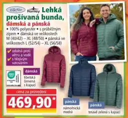 Norma Lehká prošívaná bunda, dámská a pánská nabídka
