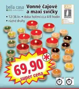 Norma Vonné čajové a maxi svíčky nabídka
