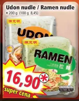 Norma Udon nudle / Ramen nudle nabídka
