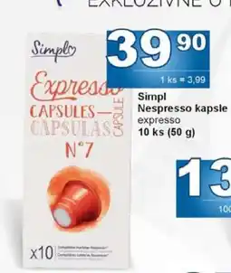Jip Simpl Nespresso kapsle nabídka