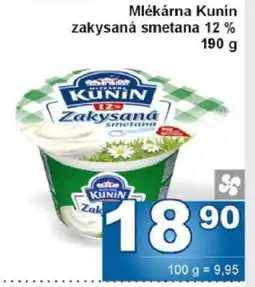 Jip Mlékárna Kunín zakysaná smetana 12 % nabídka