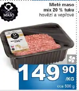 Jip Mleté maso mix 20 % tuku nabídka