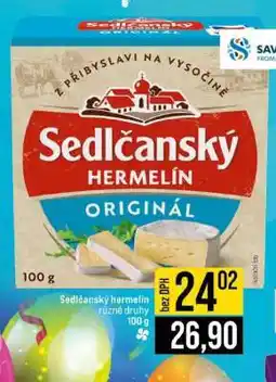 Jip Sedlčanský hermelín nabídka