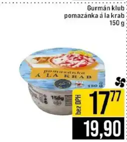 Jip GURMÁN KLUB Pomazánka à la krab nabídka