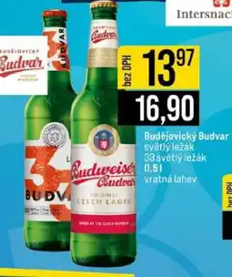 Jip Budějovický Budvar světlý ležák nabídka