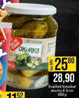 Jip Kvalitně Výhodně okurky 6-9 cm nabídka