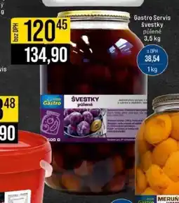 Jip Gastro Servis švestky půlené nabídka
