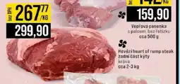 Jip Hovězí heart of rump steak zadní část kýty kráva nabídka