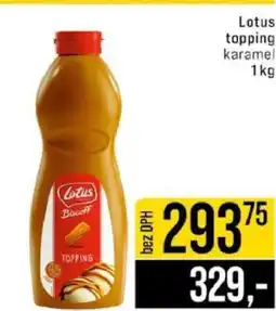 Jip Lotus topping karamel nabídka