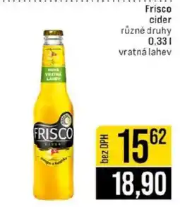 Jip Frisco Cider nabídka