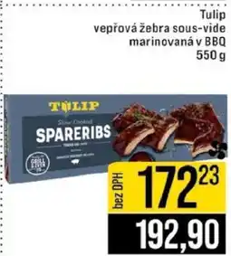 Jip Tulip vepřová žebra sous-vide marinovaná v BBQ nabídka