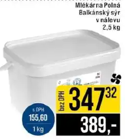 Jip Mlékárna Polná Balkánský sýr v nálevu nabídka