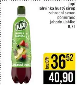 Jip Jupí lahvinka hustý sirup nabídka