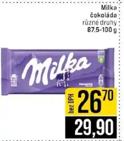 Jip Milka Čokoláda nabídka
