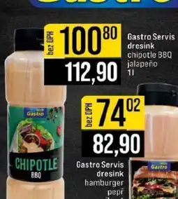 Jip Gastro Servis dresink chipotle BBQ jalapeño 1l nabídka