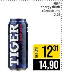 Jip Tiger Energy drink nabídka