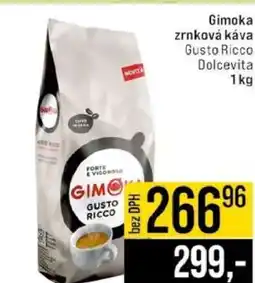 Jip Gimoka zrnková káva Gusto Ricco Dolcevita nabídka