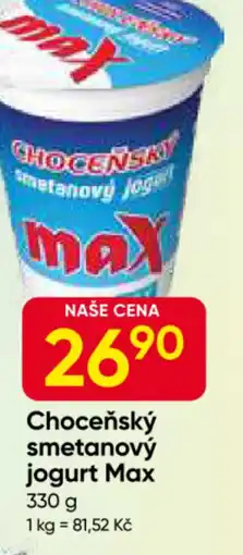 Hruška Choceňský smetanový jogurt Max nabídka
