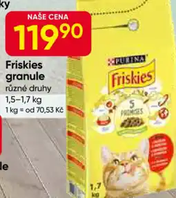Hruška Friskies granule nabídka