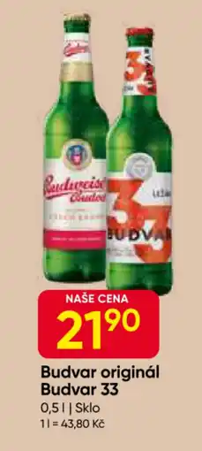 Hruška Budvar originál Budvar 33 nabídka
