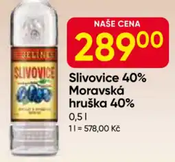 Hruška Slivovice 40% Moravská hruška 40% nabídka