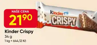 Hruška Kinder Crispy nabídka