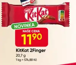 Hruška KitKat 2Finger nabídka
