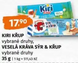 Trefa Kiri krup veselá kráva sýr & krup nabídka