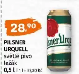 Trefa Pilsner urquell světlé pivo ležák nabídka