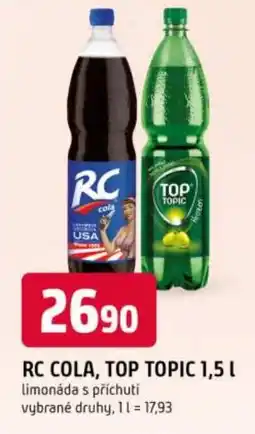 Trefa Rc cola, top topic nabídka