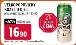 Trefa Velkopopovický kozel 11 nabídka