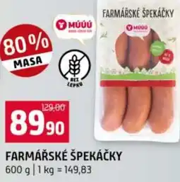 Terno Farmářské špekáčky nabídka