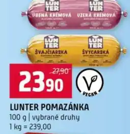 Terno Lunter pomazánka nabídka