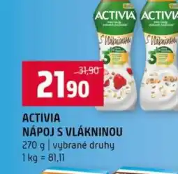 Terno Activia nápoj s vlákninou nabídka