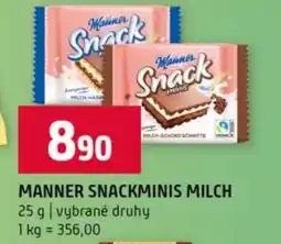 Terno Manner snackminis milch nabídka