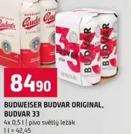 Terno Budweiser budvar original, budvar 33 nabídka