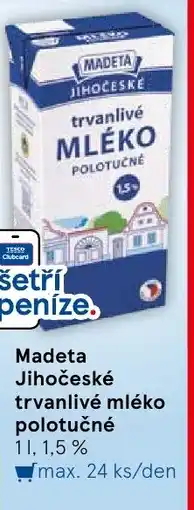 Tesco MADETA Jihočeské trvanlivé mléko polotučné nabídka