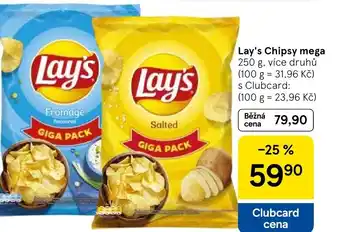 Tesco Lay's Chipsy mega nabídka