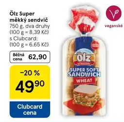 Tesco Ölz Super měkký sendvič nabídka