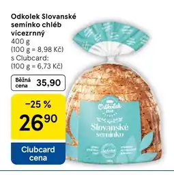Tesco Odkolek Slovanské semínko chléb vícezrnný nabídka