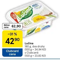 Tesco Lučina nabídka