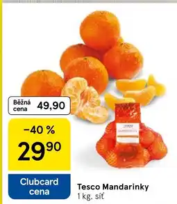 Tesco Tesco Mandarinky nabídka