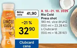 Tesco Rio Cold Press shot nabídka