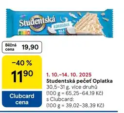 Tesco Studentská pečeť Oplatka nabídka