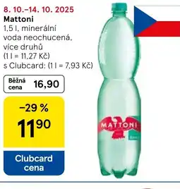 Tesco MATTONI nabídka
