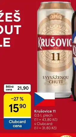 Tesco Krušovice 11 nabídka