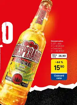 Tesco Desperados nabídka