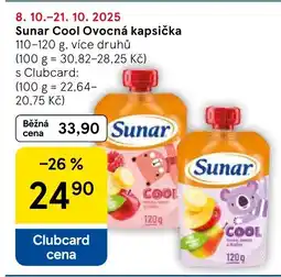 Tesco Sunar Cool Ovocná kapsička nabídka